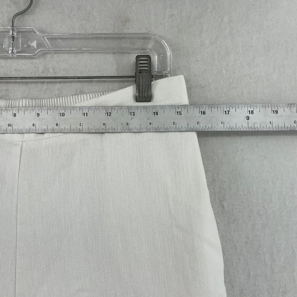 Alfred Dunner Pants Women's 12 White Pull On Comfort Waist Straight Leg Trouser - Picture 3 of 11